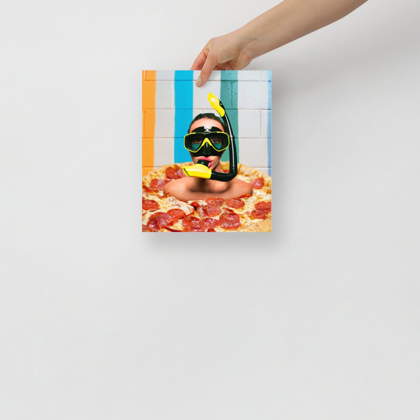 Collage Art Print of “Grease & Salt”