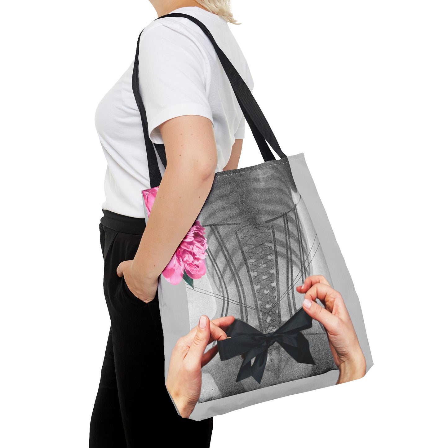 Feminist Statement Tote Bag - Inner Beauty X-ray Collage - Feminist Strength