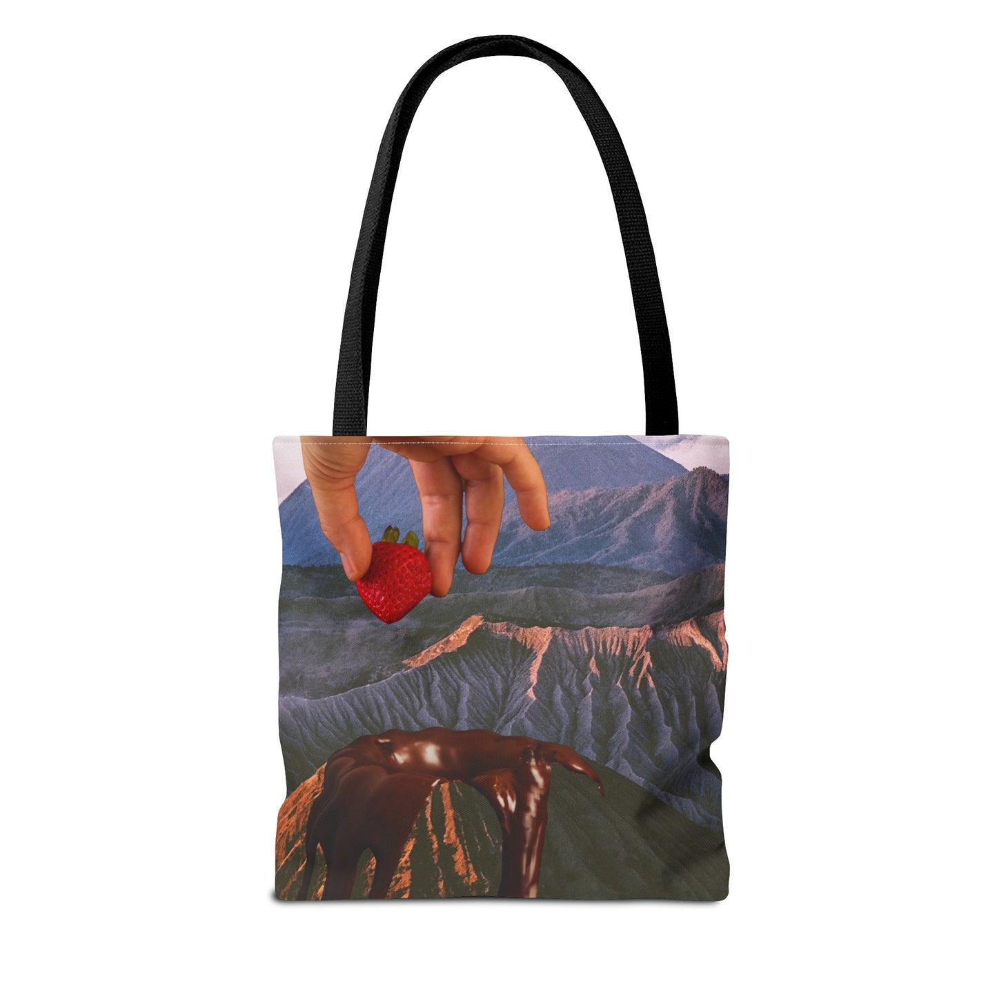 Forbidden Fondue Tote Bag - Volcano Hot Chocolate Collage Art