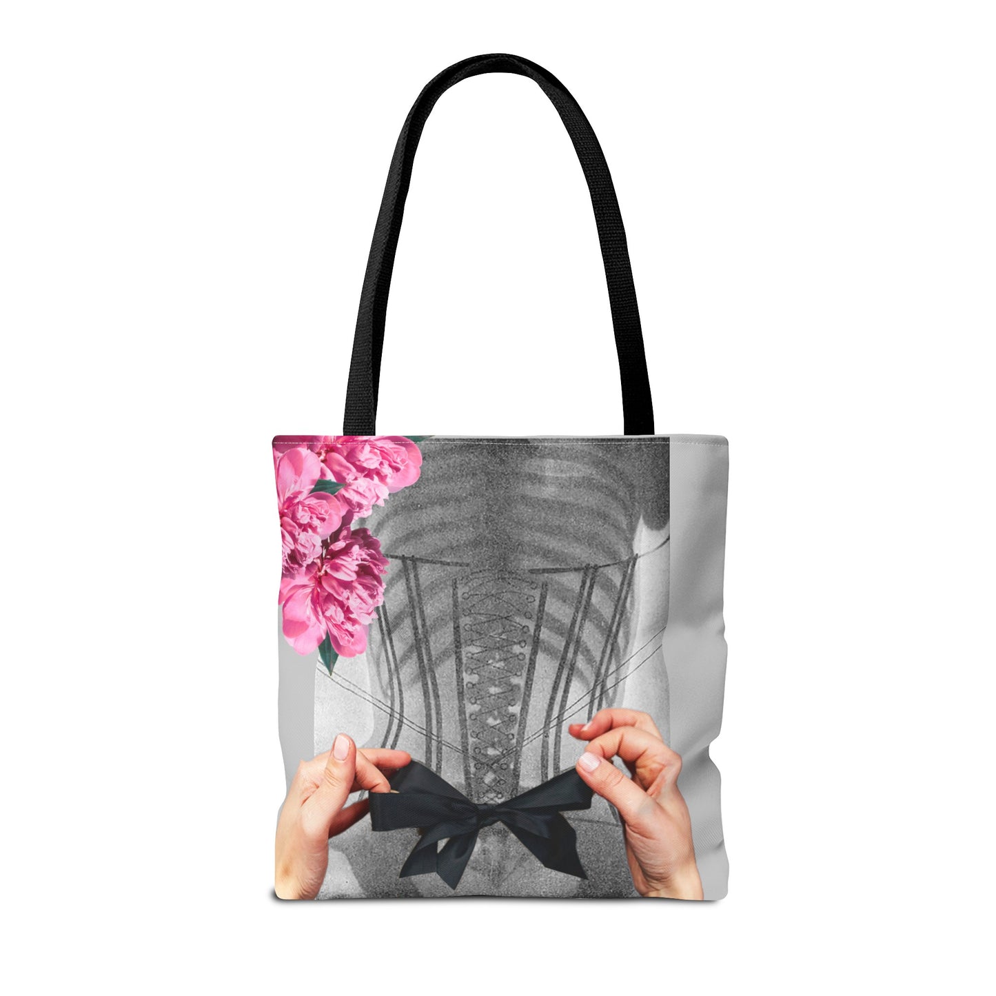 Feminist Statement Tote Bag - Inner Beauty X-ray Collage - Feminist Strength