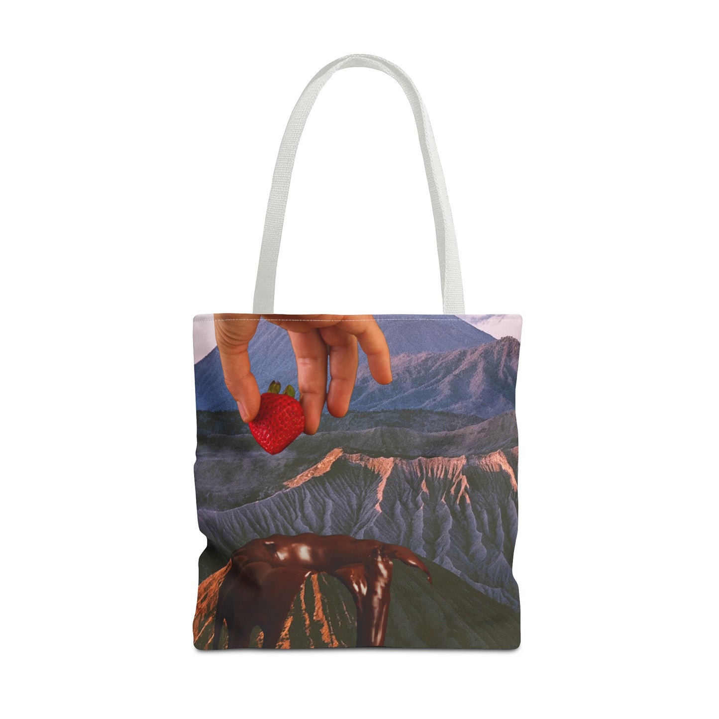 Forbidden Fondue Tote Bag - Volcano Hot Chocolate Collage Art