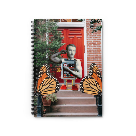 Muscle Builder Robot Spiral Notebook | Health & Fitness Journal for Gym Lovers