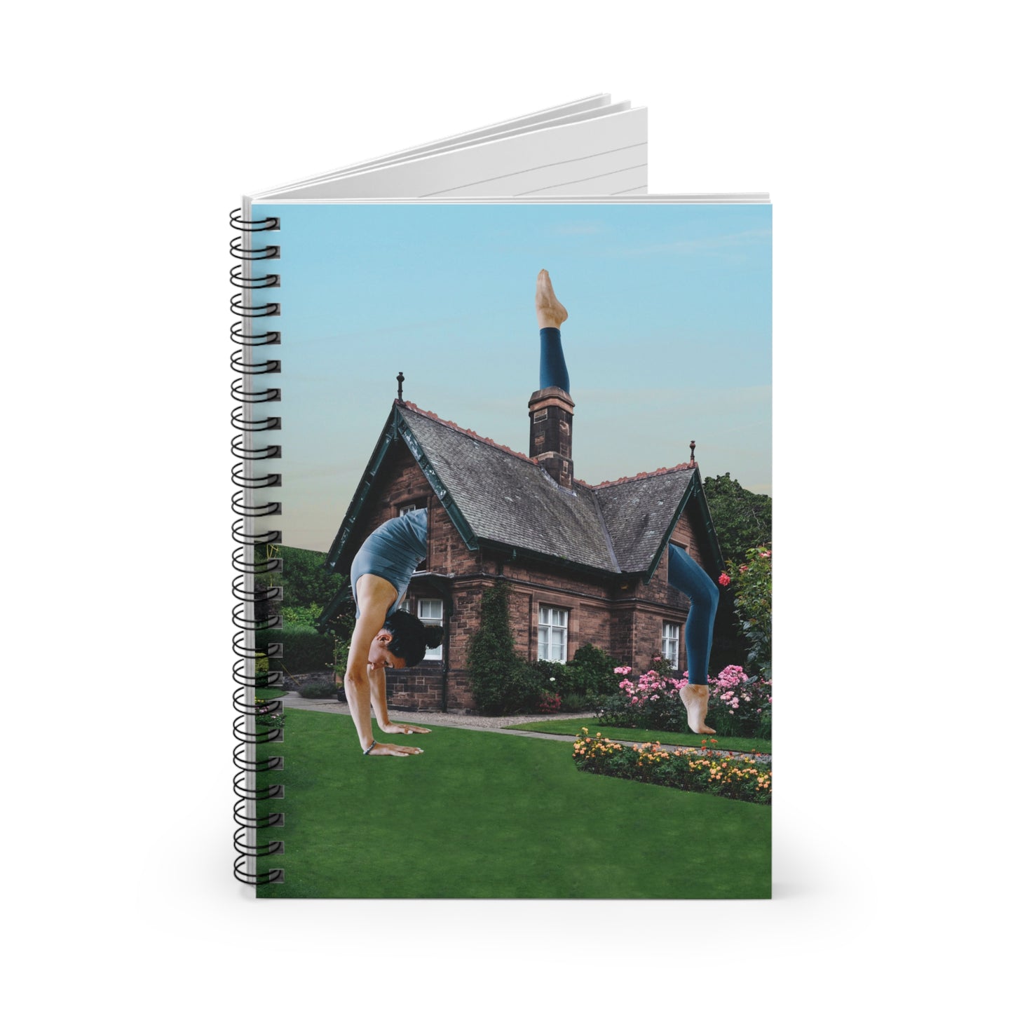 Surreal Garden Yoga Spiral Notebook - Peaceful Living "Namaste Home" Journal