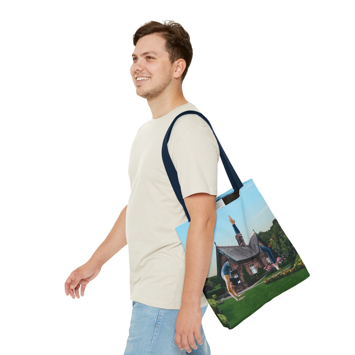 Namaste Home Tote Bag - Giantess Surreal Collage Art for Tranquility and Mindful Living