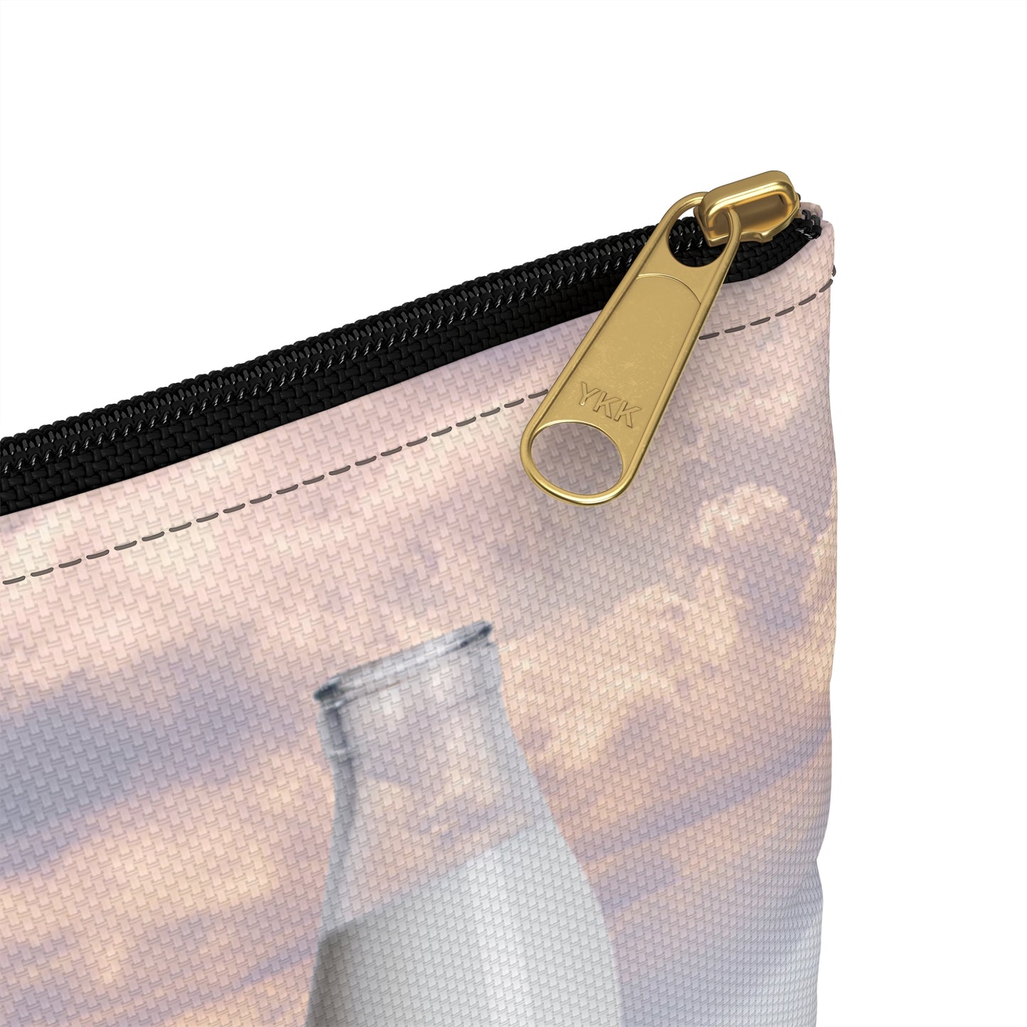Whimsical Bees Adventure Accessory Pouch - Milk & Honey Collage Art