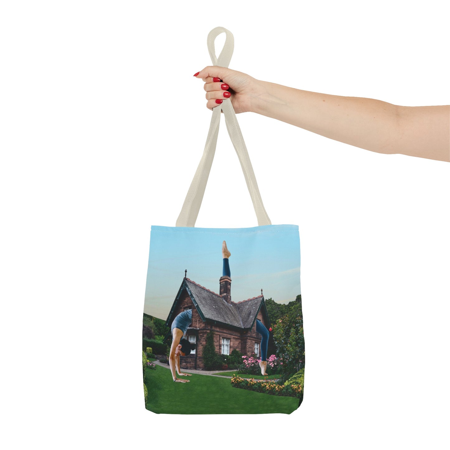Namaste Home Tote Bag - Giantess Surreal Collage Art for Tranquility and Mindful Living
