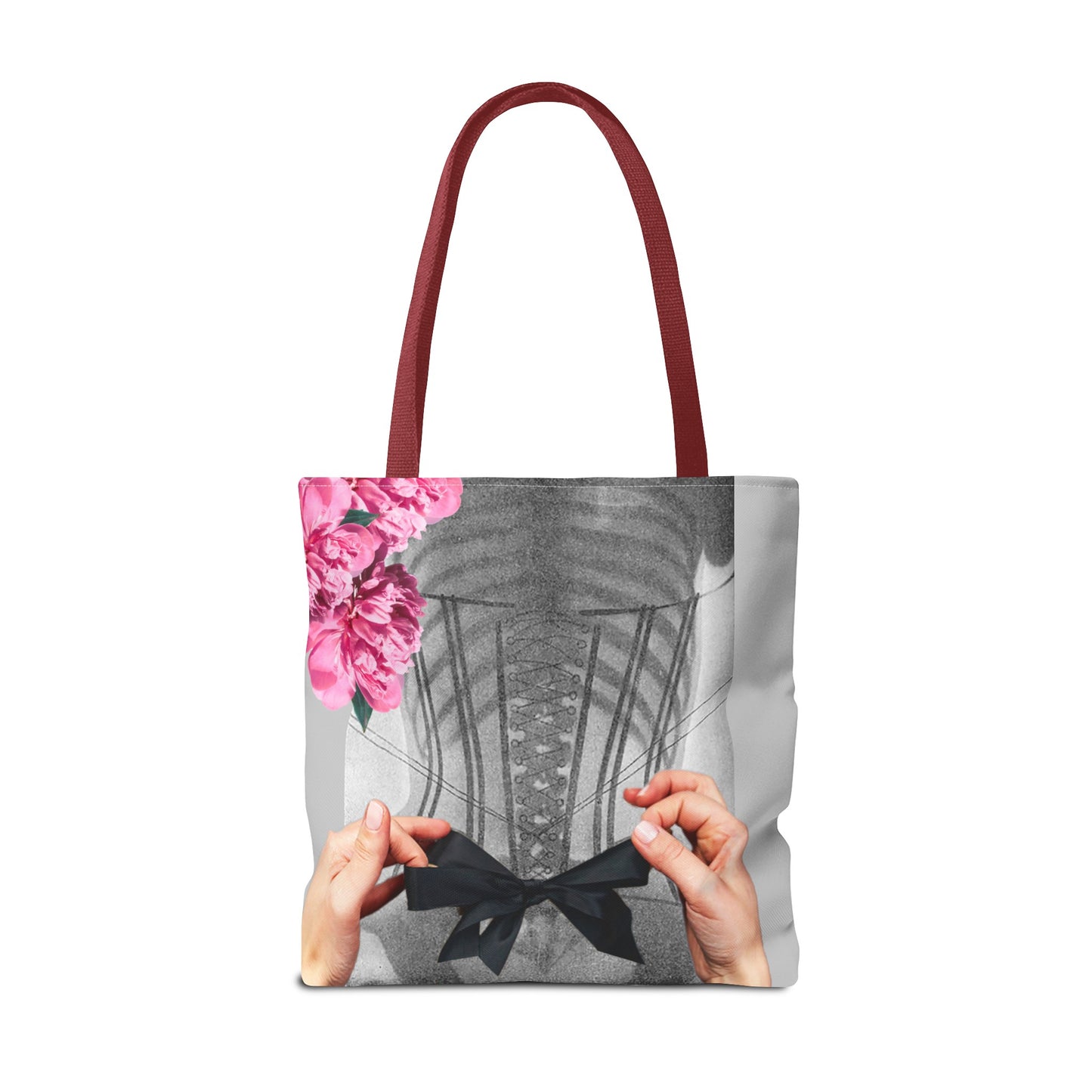 Feminist Statement Tote Bag - Inner Beauty X-ray Collage - Feminist Strength