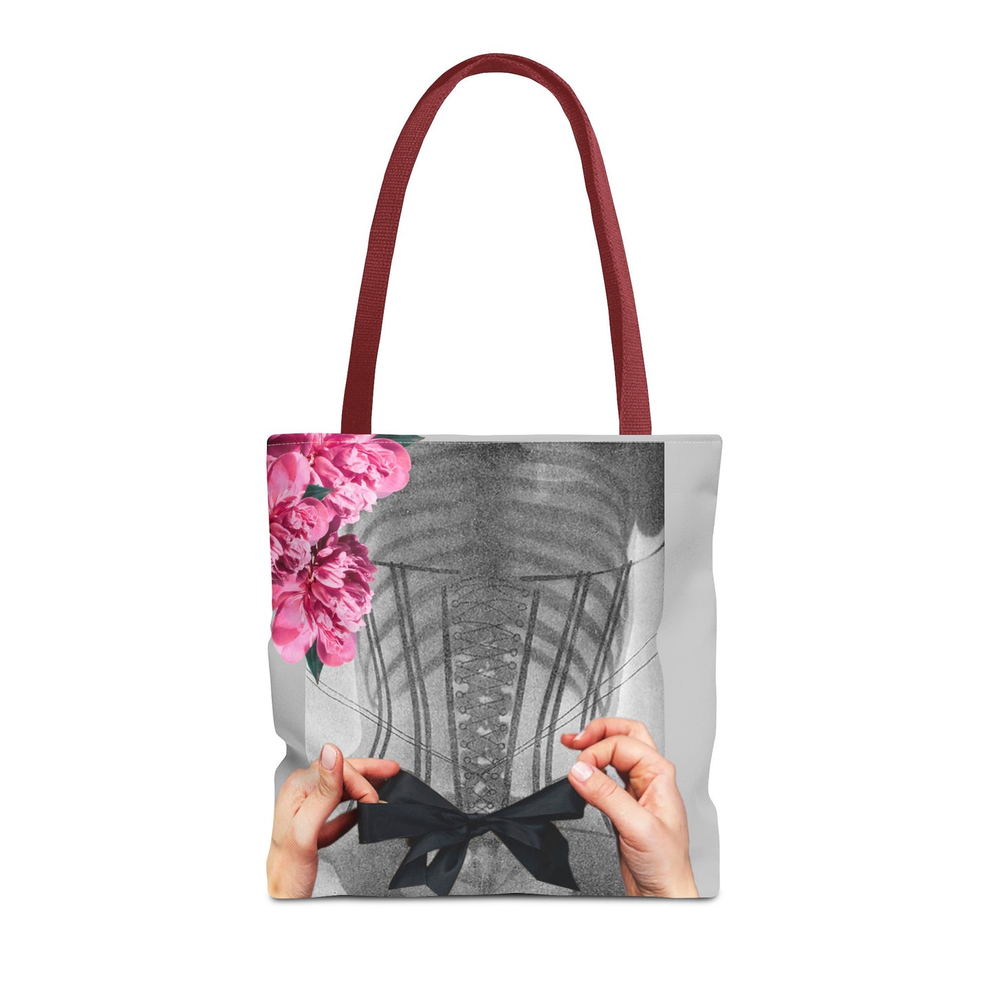 Feminist Statement Tote Bag - Inner Beauty X-ray Collage - Feminist Strength
