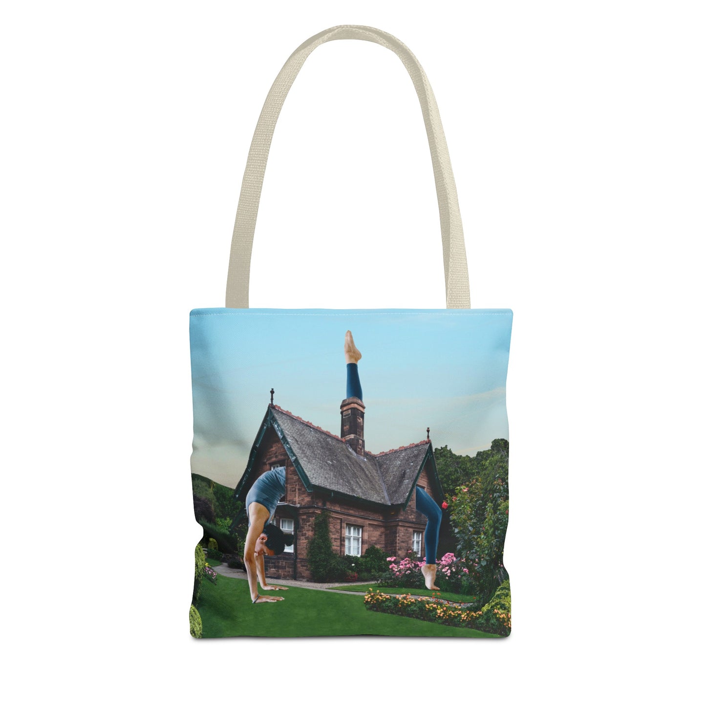 Namaste Home Tote Bag - Giantess Surreal Collage Art for Tranquility and Mindful Living