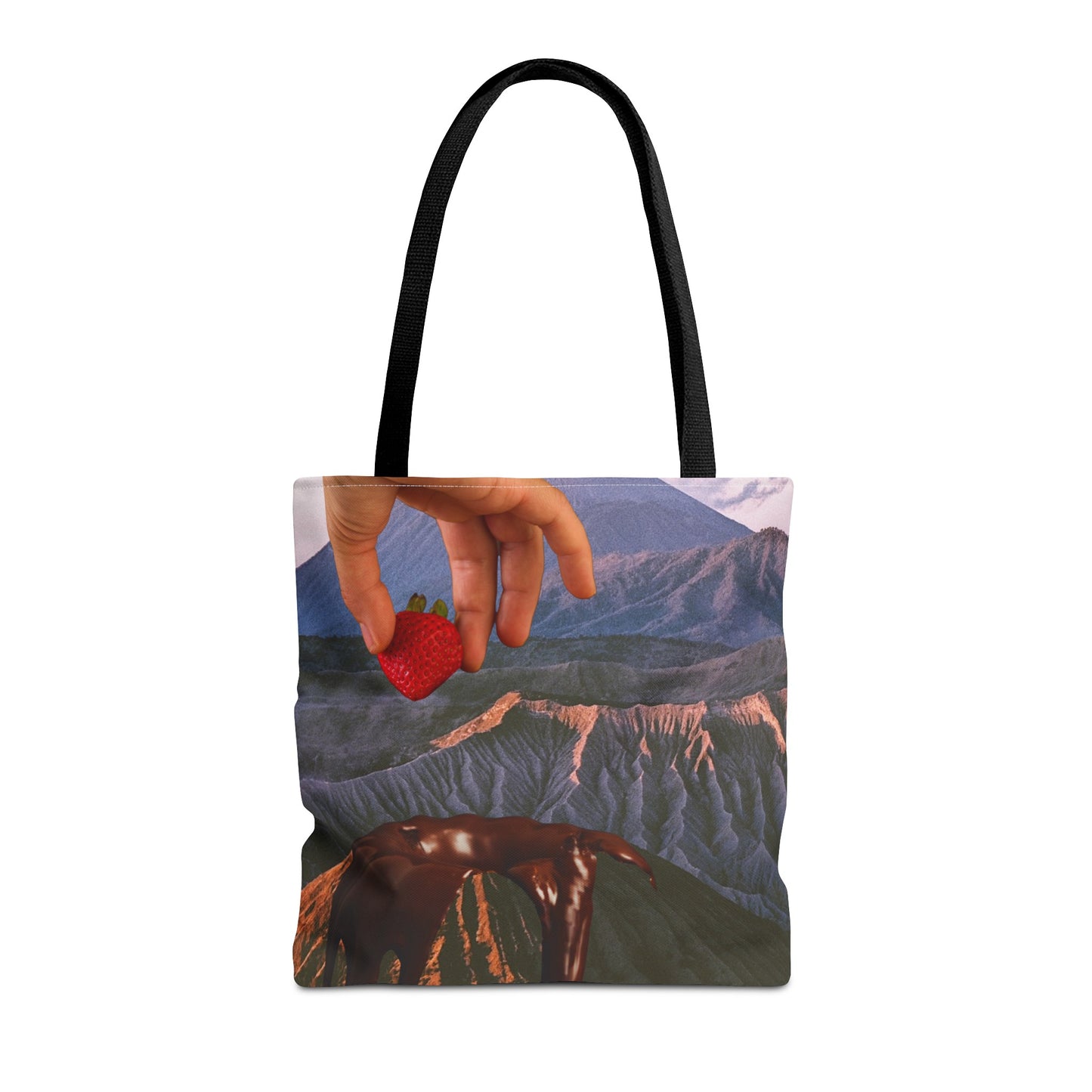 Forbidden Fondue Tote Bag - Volcano Hot Chocolate Collage Art