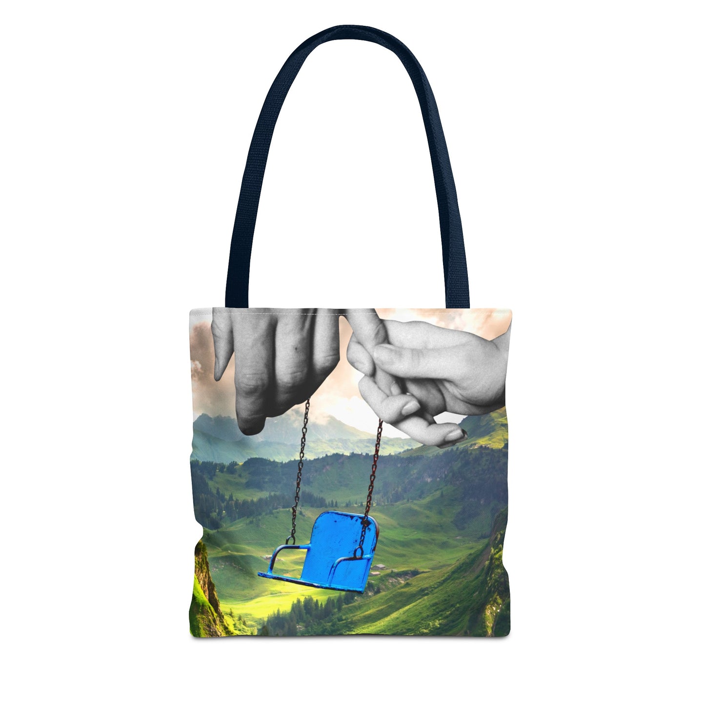 One-of-a-Kind Tote Bag with 'I've Got You' Art - Symbol of Parenthood and Love