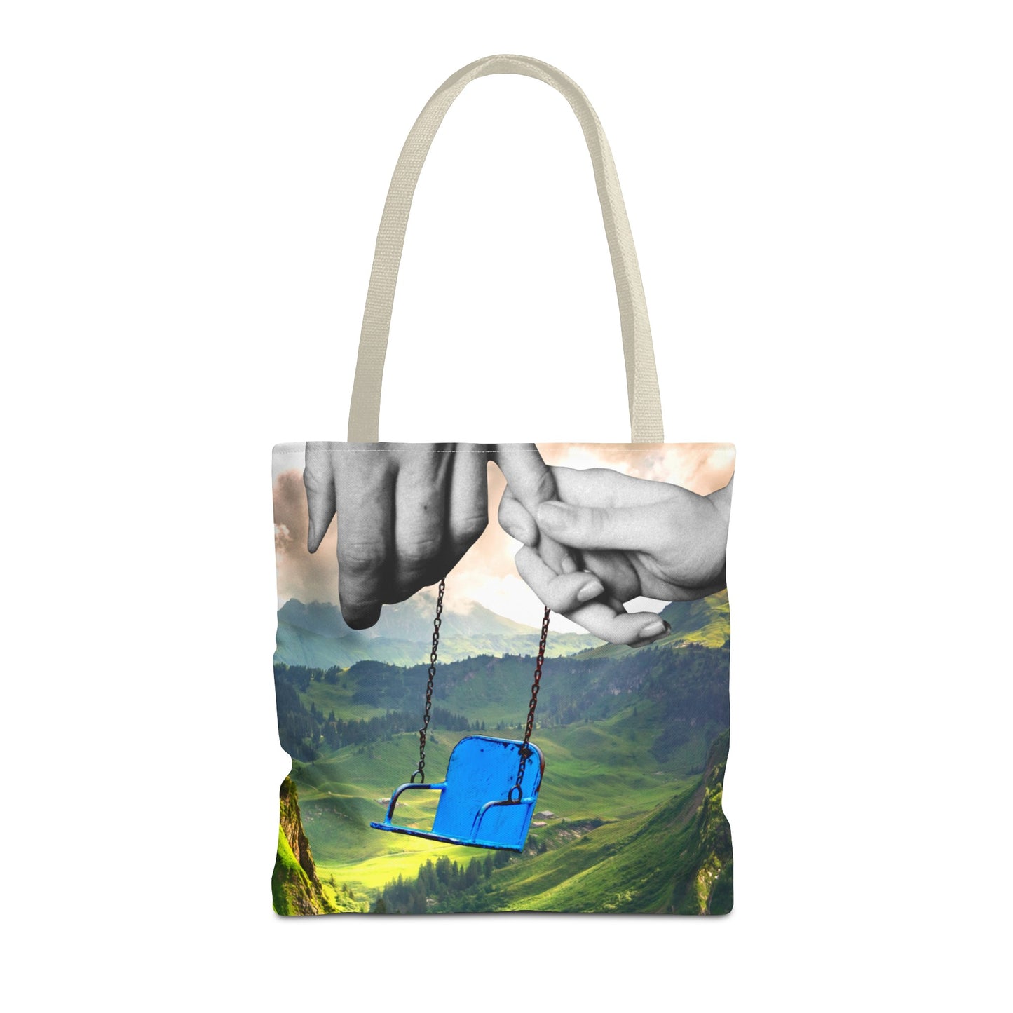 One-of-a-Kind Tote Bag with 'I've Got You' Art - Symbol of Parenthood and Love
