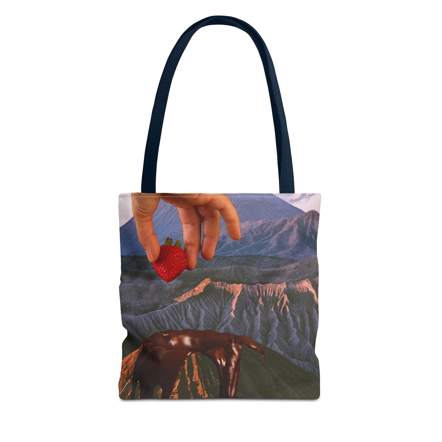 Forbidden Fondue Tote Bag - Volcano Hot Chocolate Collage Art