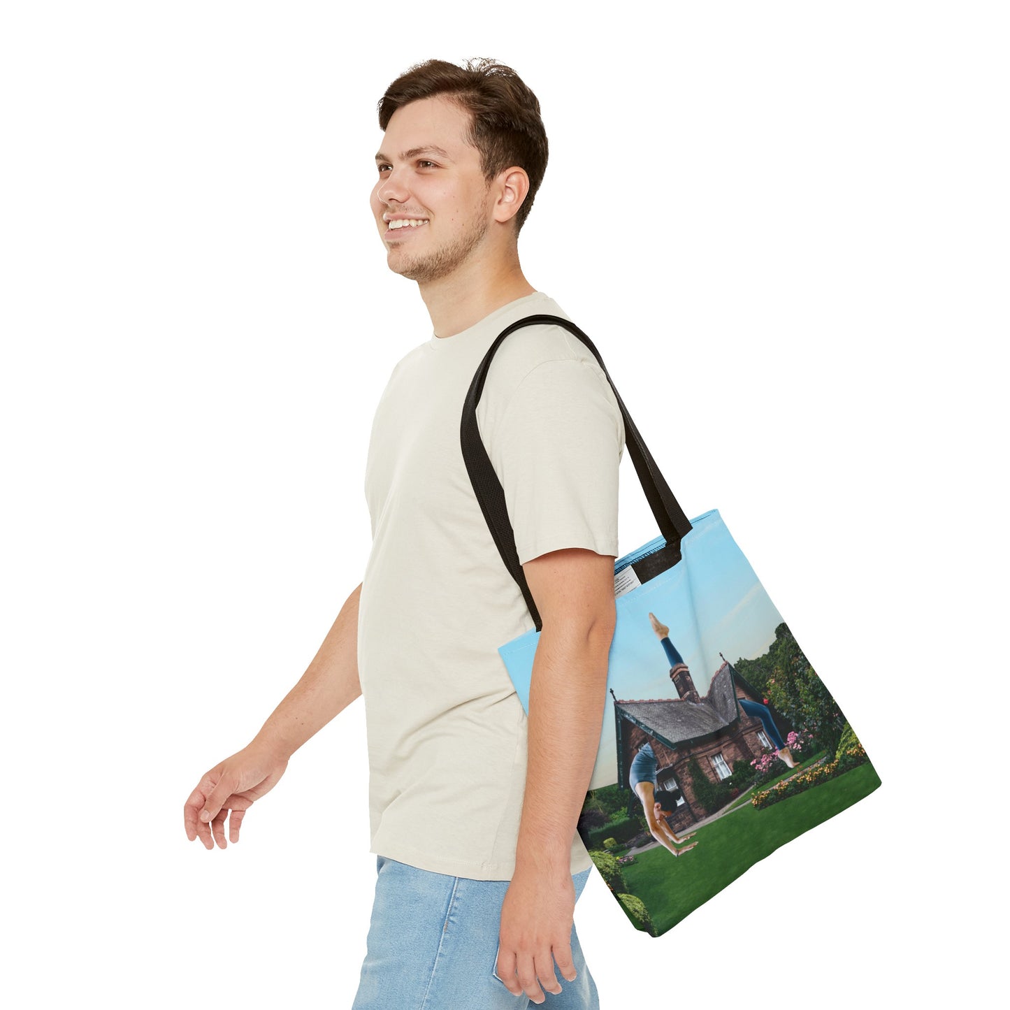 Namaste Home Tote Bag - Giantess Surreal Collage Art for Tranquility and Mindful Living