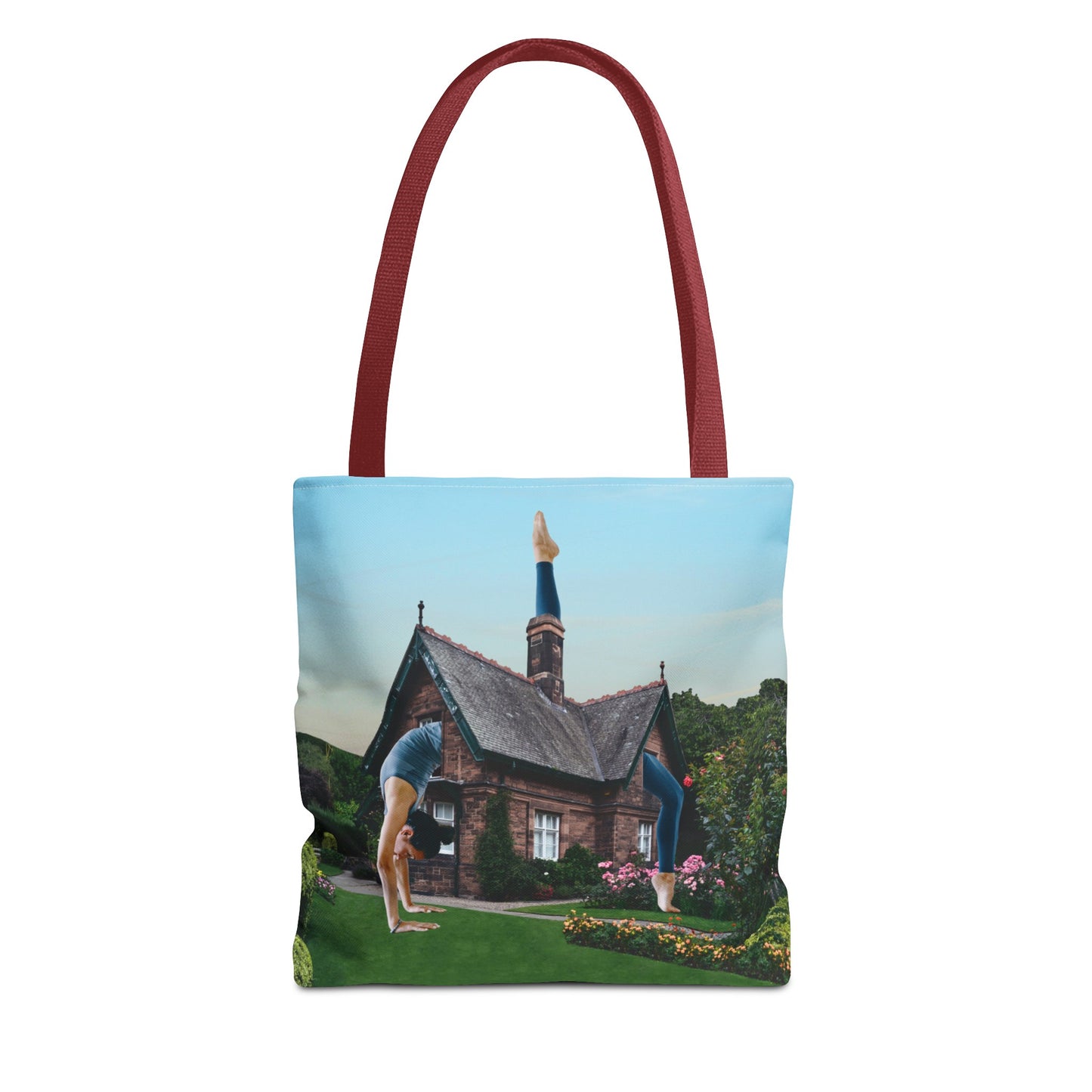 Namaste Home Tote Bag - Giantess Surreal Collage Art for Tranquility and Mindful Living
