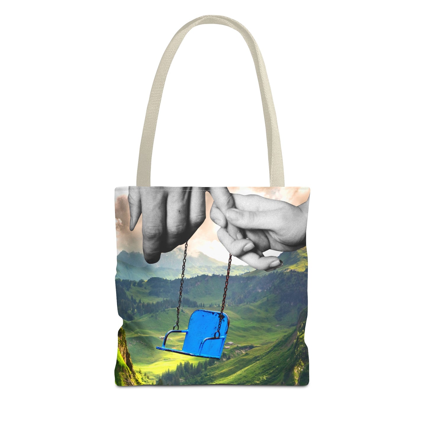 One-of-a-Kind Tote Bag with 'I've Got You' Art - Symbol of Parenthood and Love