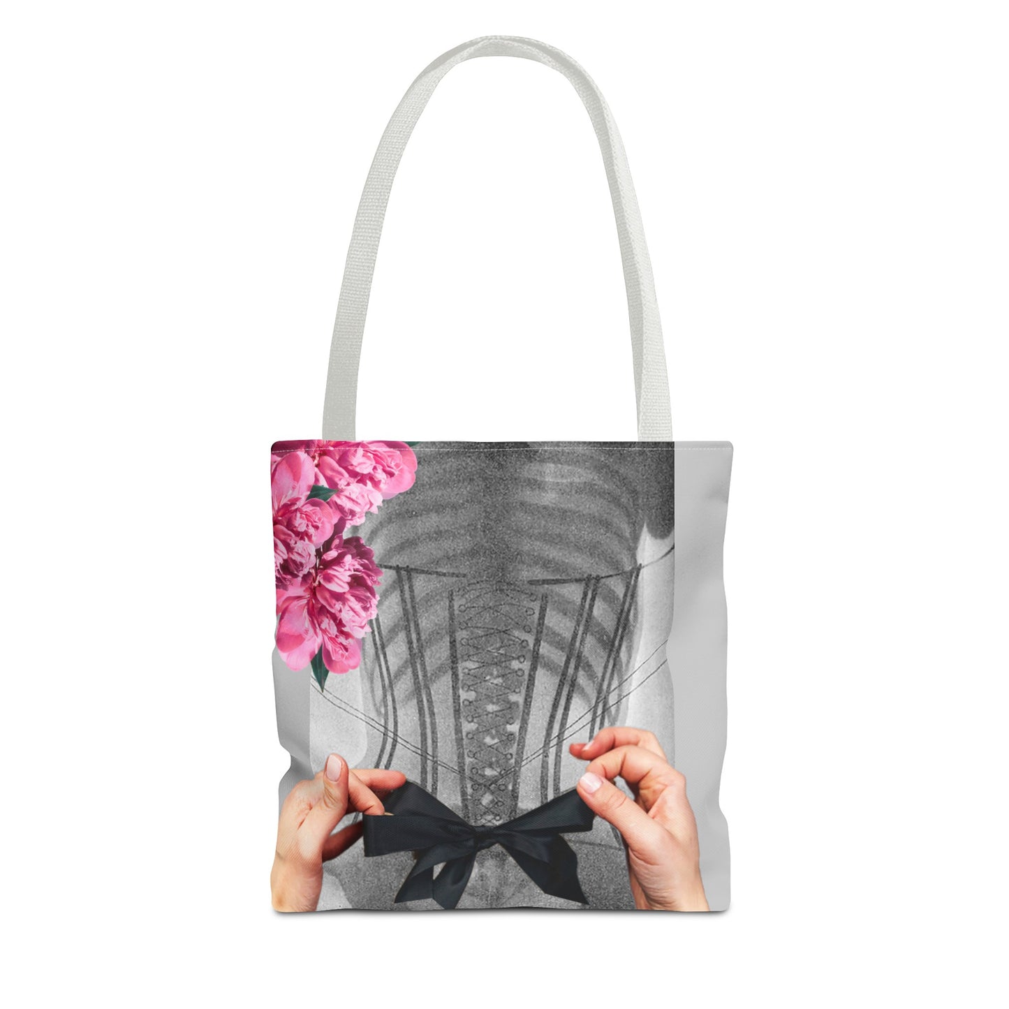 Feminist Statement Tote Bag - Inner Beauty X-ray Collage - Feminist Strength