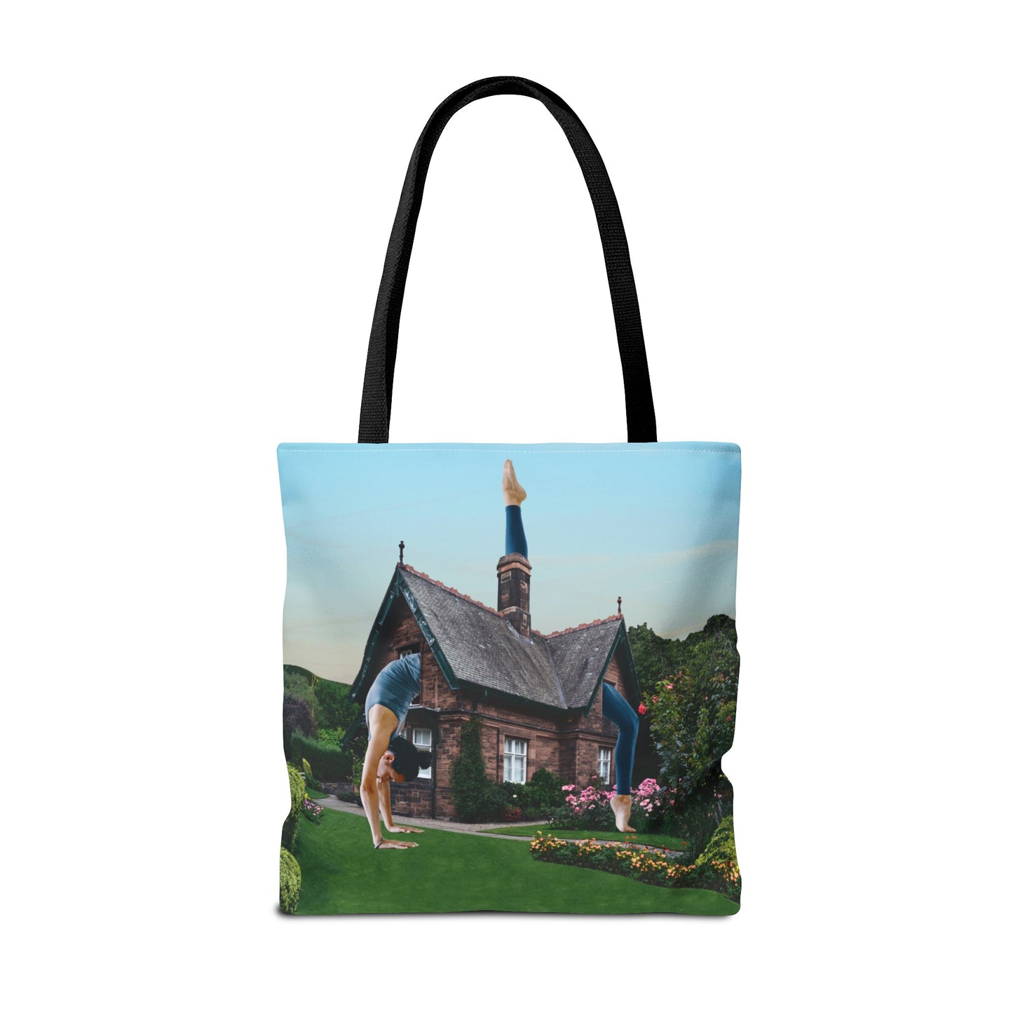 Namaste Home Tote Bag - Giantess Surreal Collage Art for Tranquility and Mindful Living