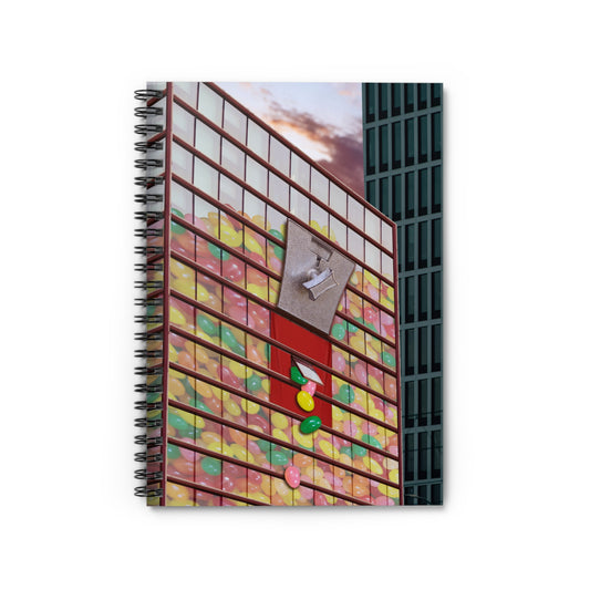 Whimsical Spiral Notebook - Sweet Smell of Success with Jelly Beans Artwork Corporate Business