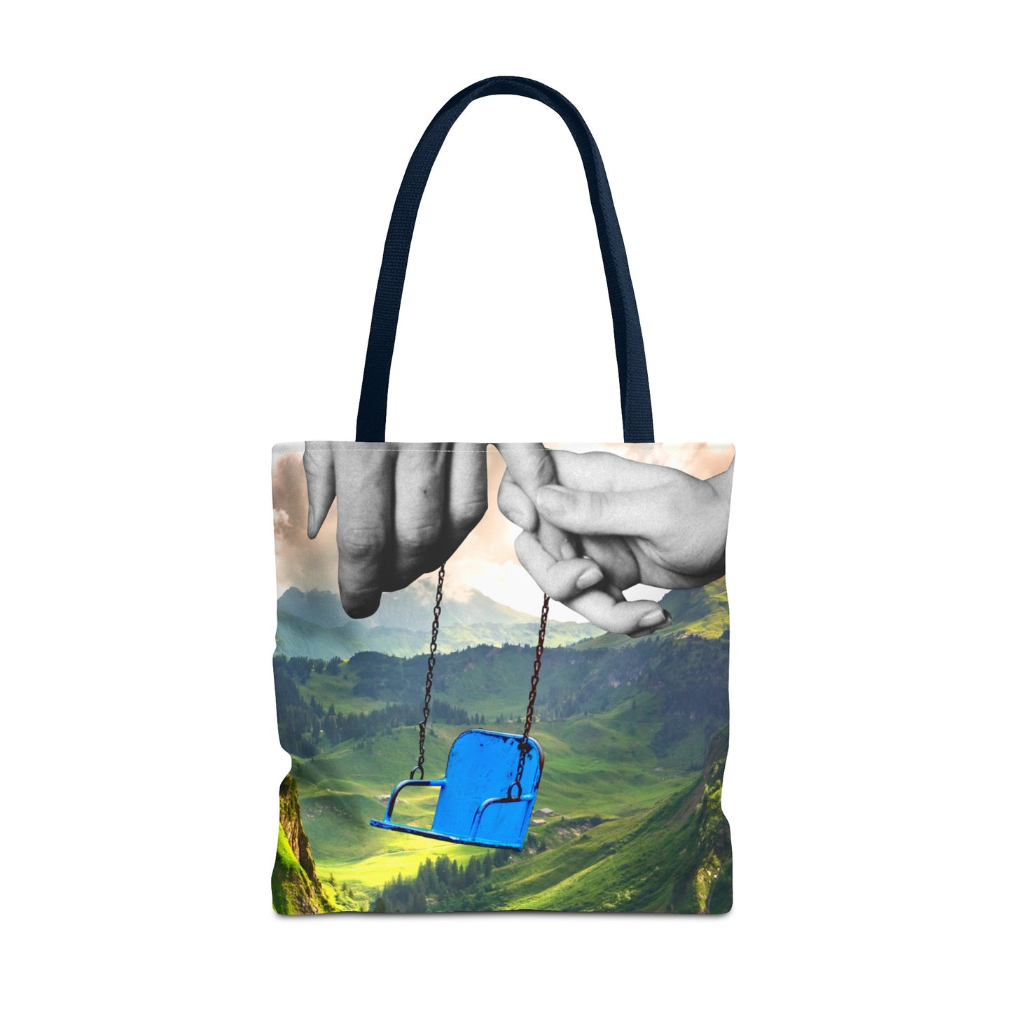 One-of-a-Kind Tote Bag with 'I've Got You' Art - Symbol of Parenthood and Love