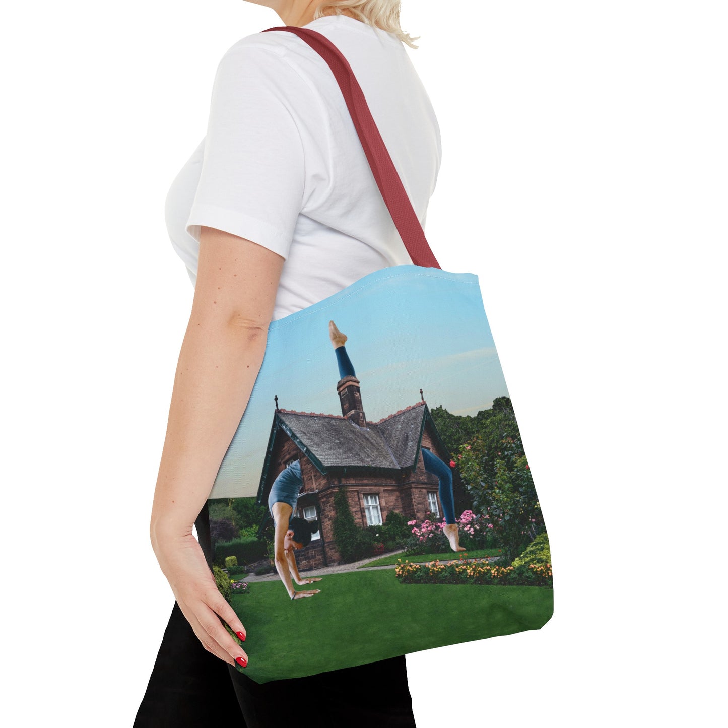 Namaste Home Tote Bag - Giantess Surreal Collage Art for Tranquility and Mindful Living