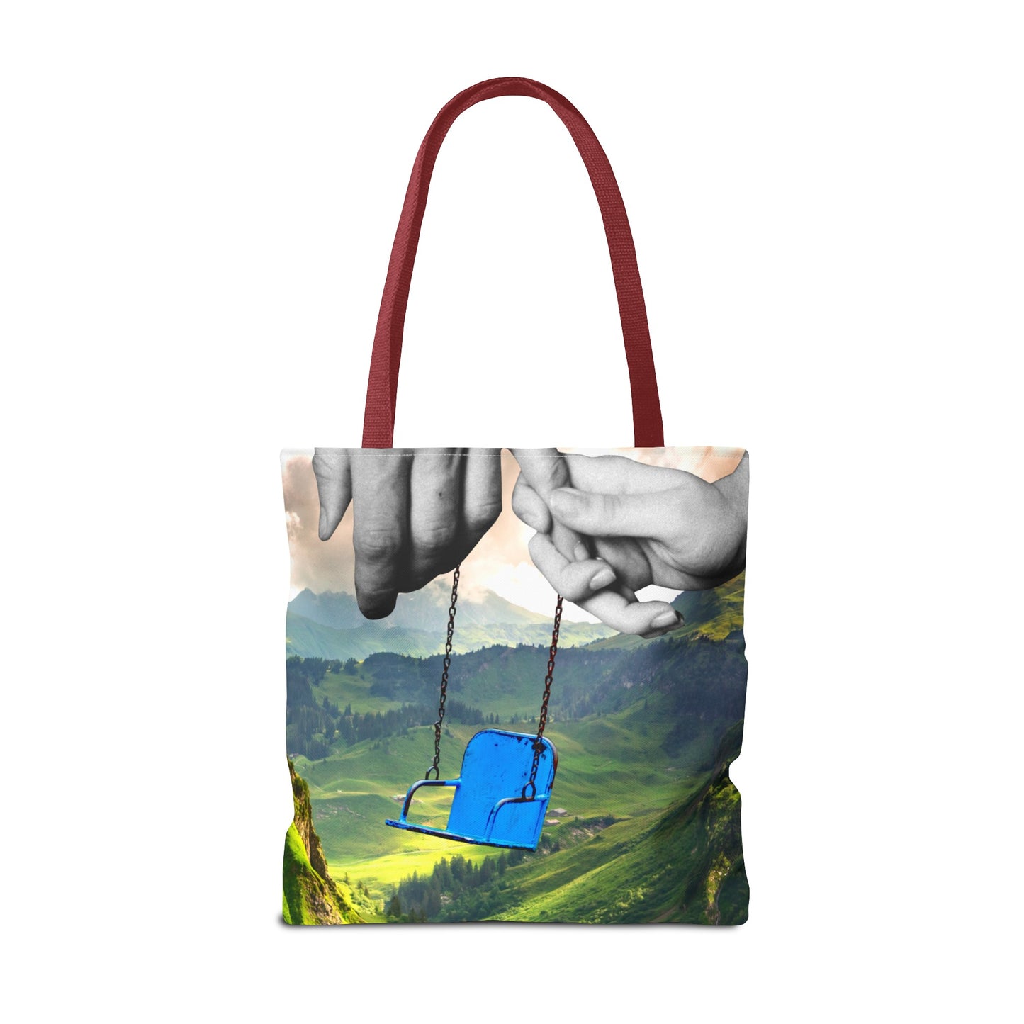 One-of-a-Kind Tote Bag with 'I've Got You' Art - Symbol of Parenthood and Love