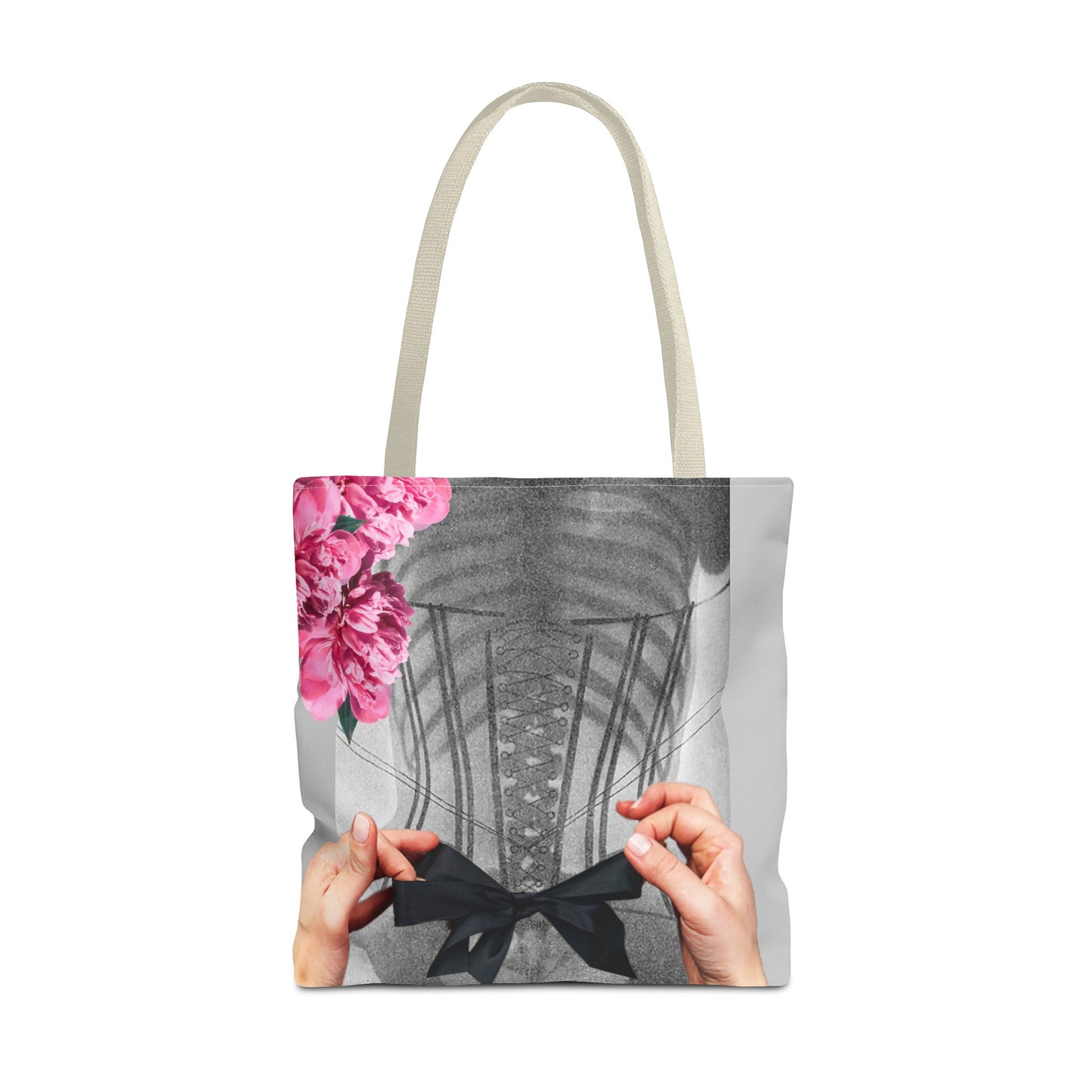 Feminist Statement Tote Bag - Inner Beauty X-ray Collage - Feminist Strength