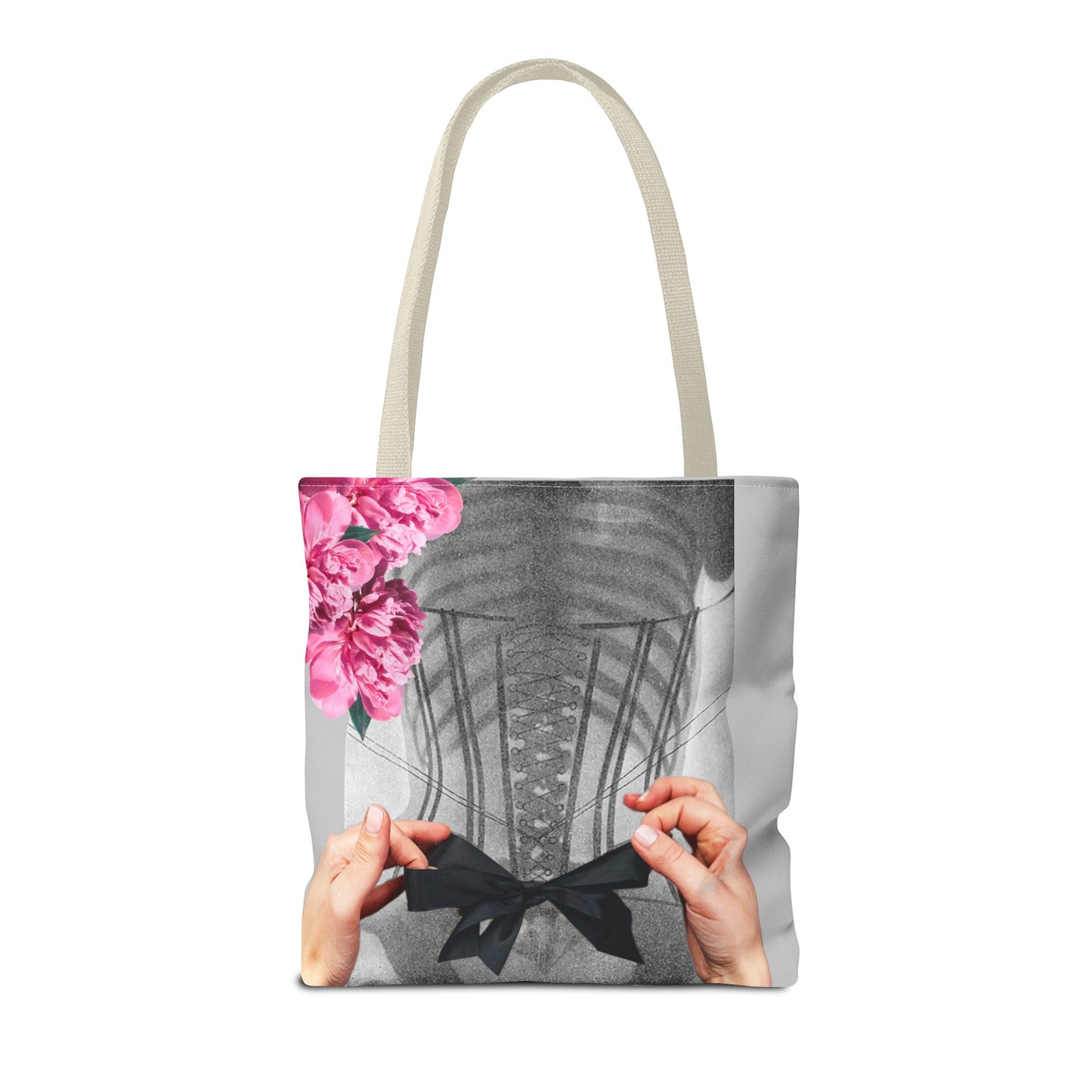 Feminist Statement Tote Bag - Inner Beauty X-ray Collage - Feminist Strength