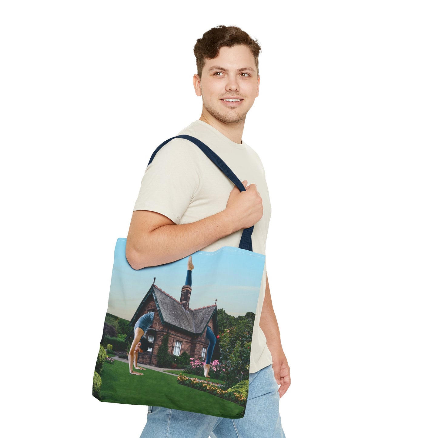 Namaste Home Tote Bag - Giantess Surreal Collage Art for Tranquility and Mindful Living