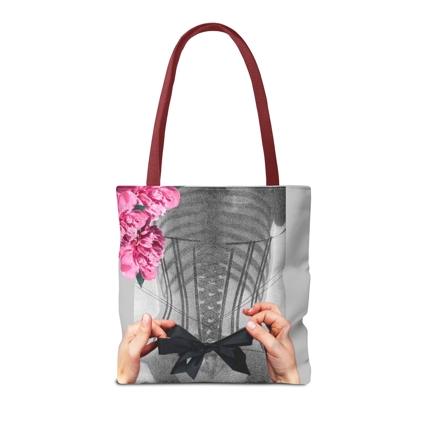Feminist Statement Tote Bag - Inner Beauty X-ray Collage - Feminist Strength