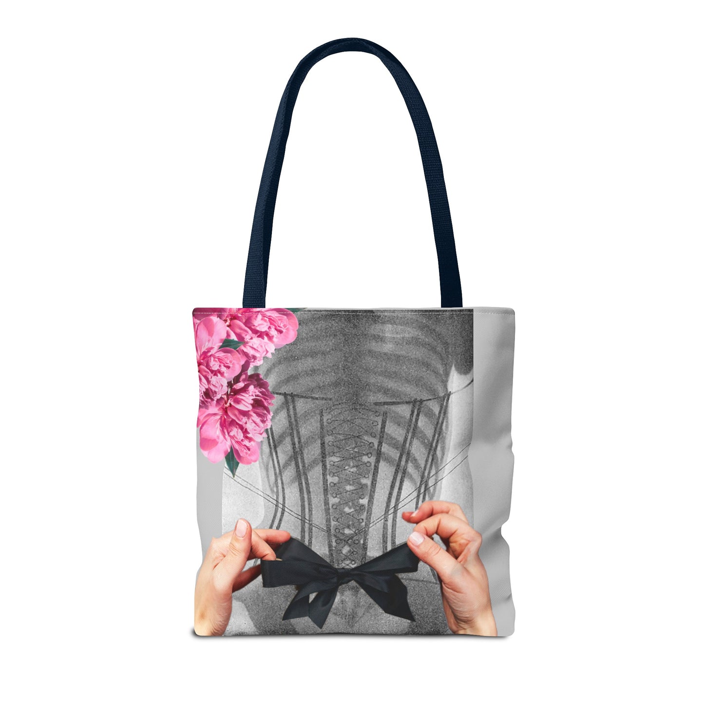 Feminist Statement Tote Bag - Inner Beauty X-ray Collage - Feminist Strength