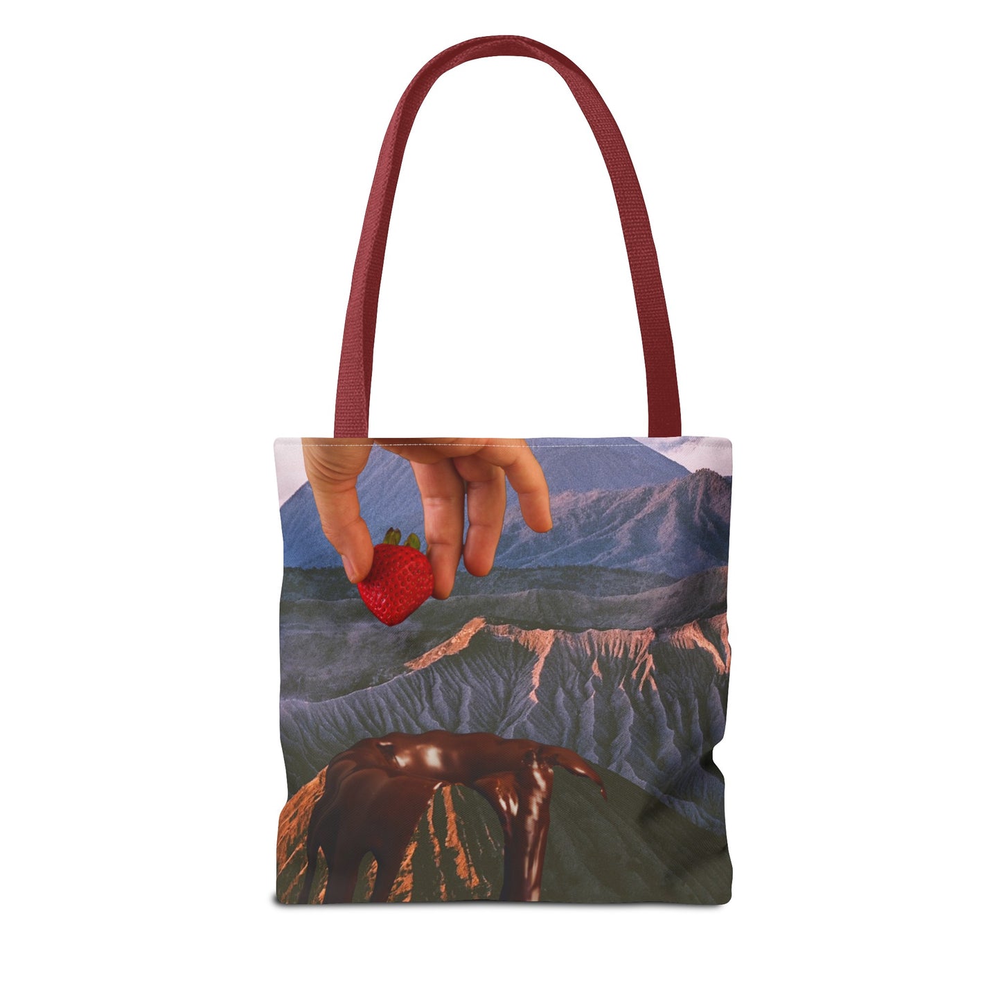 Forbidden Fondue Tote Bag - Volcano Hot Chocolate Collage Art