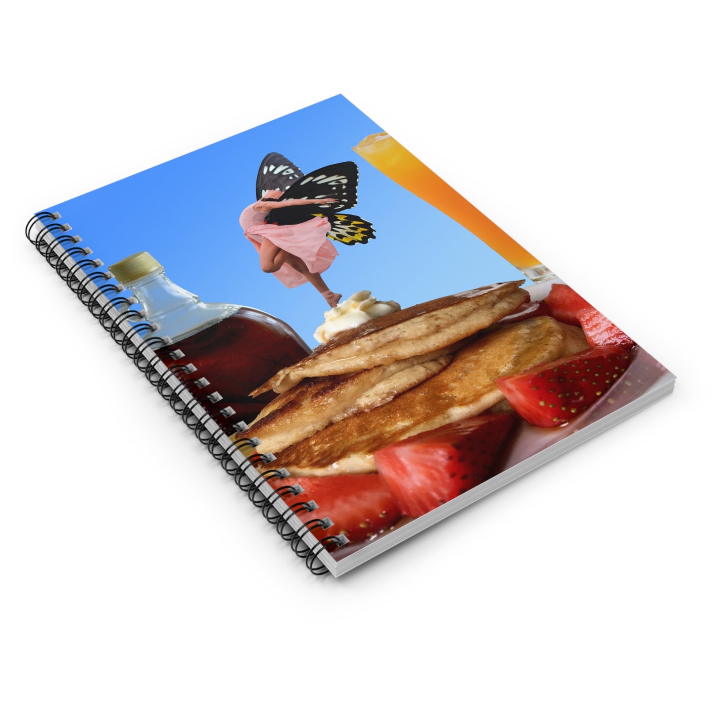 Fantasy Art Notebook: Fairy Ballet Dance on Pancakes with Orange Juice