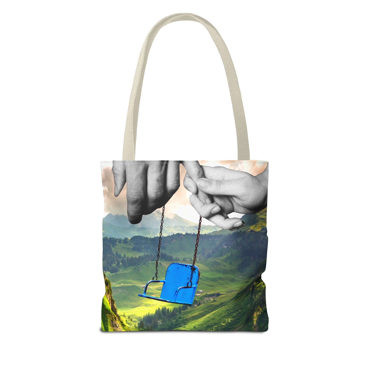 One-of-a-Kind Tote Bag with 'I've Got You' Art - Symbol of Parenthood and Love