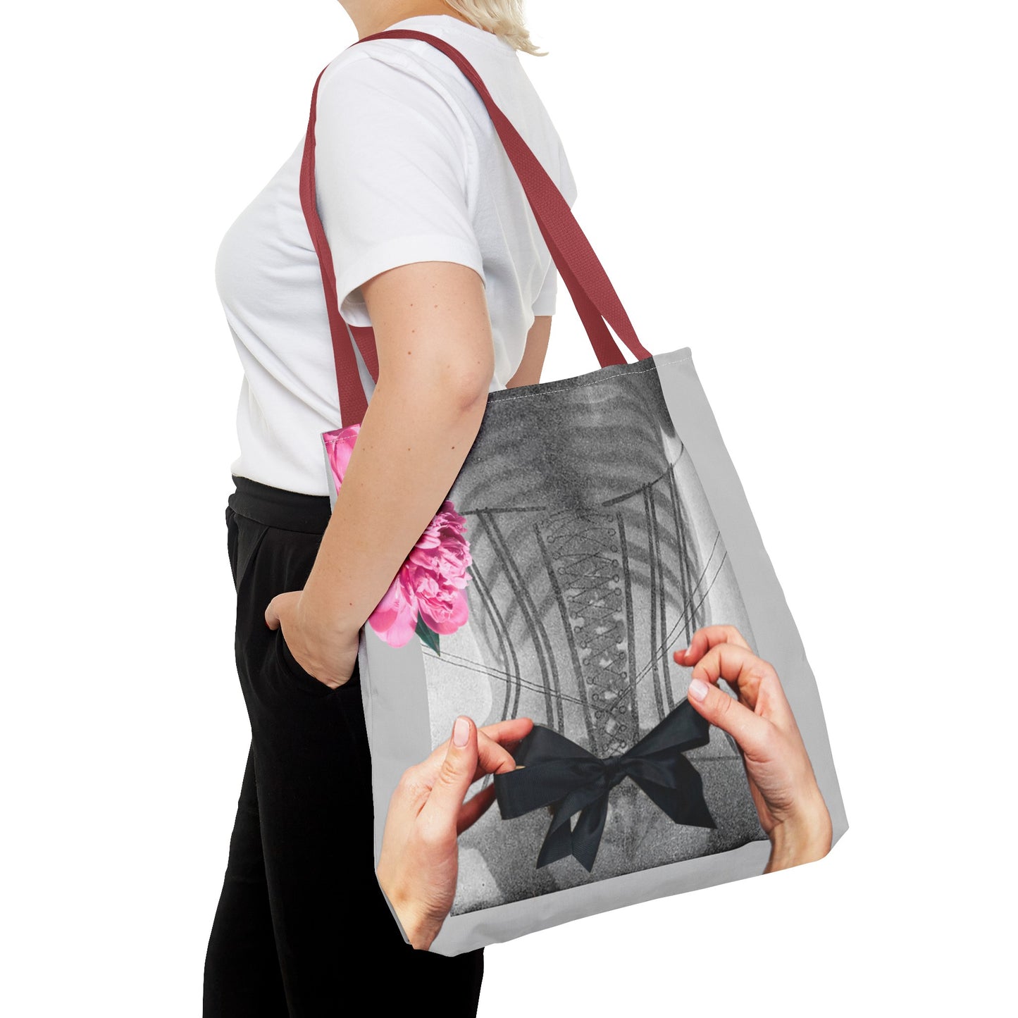 Feminist Statement Tote Bag - Inner Beauty X-ray Collage - Feminist Strength