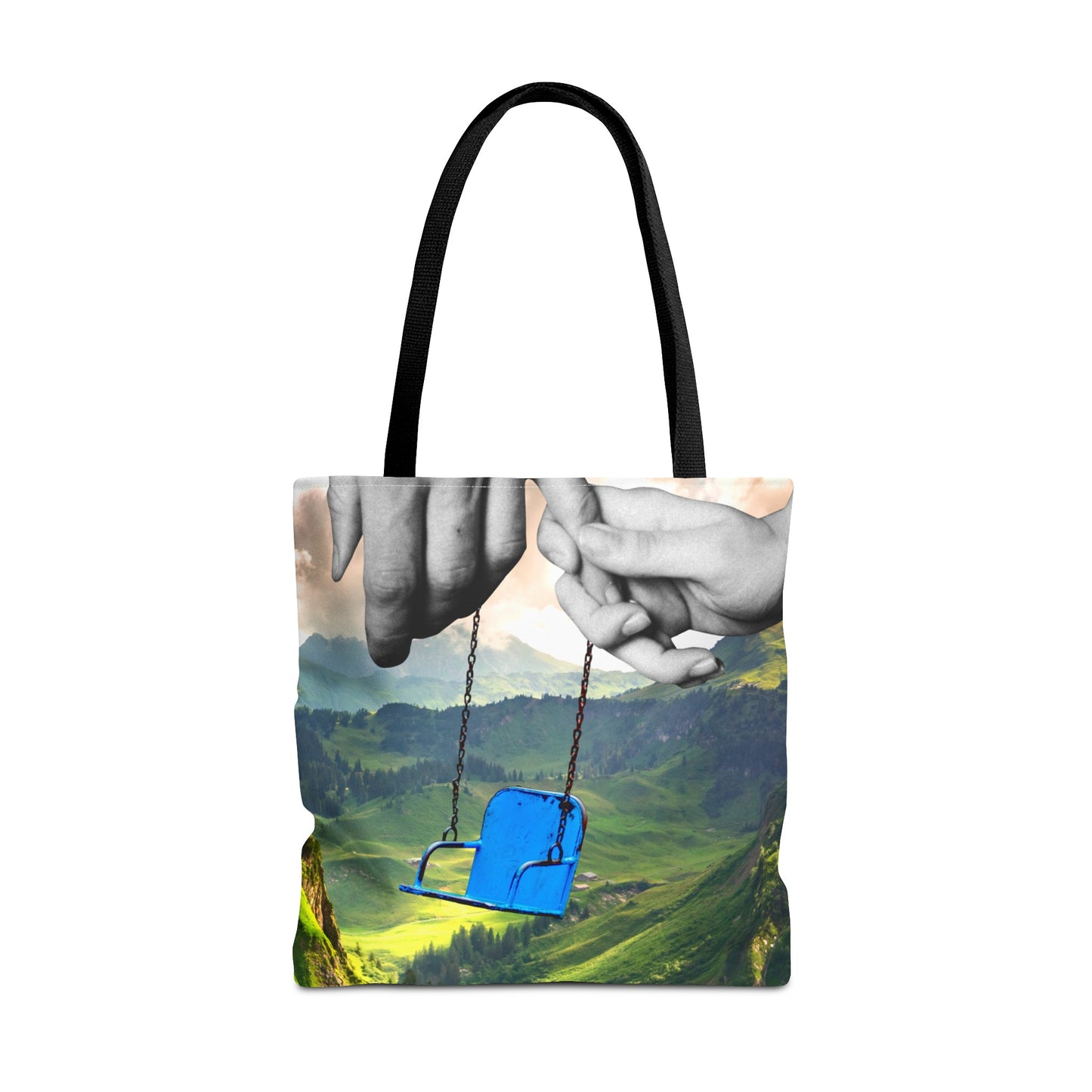 One-of-a-Kind Tote Bag with 'I've Got You' Art - Symbol of Parenthood and Love