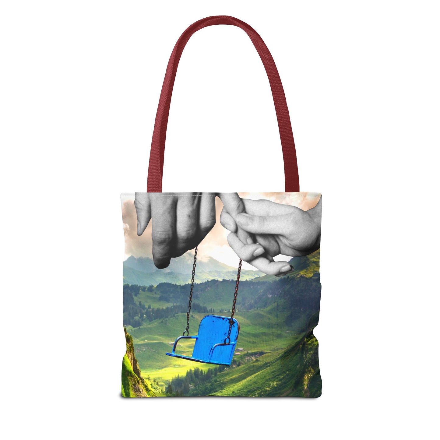 One-of-a-Kind Tote Bag with 'I've Got You' Art - Symbol of Parenthood and Love