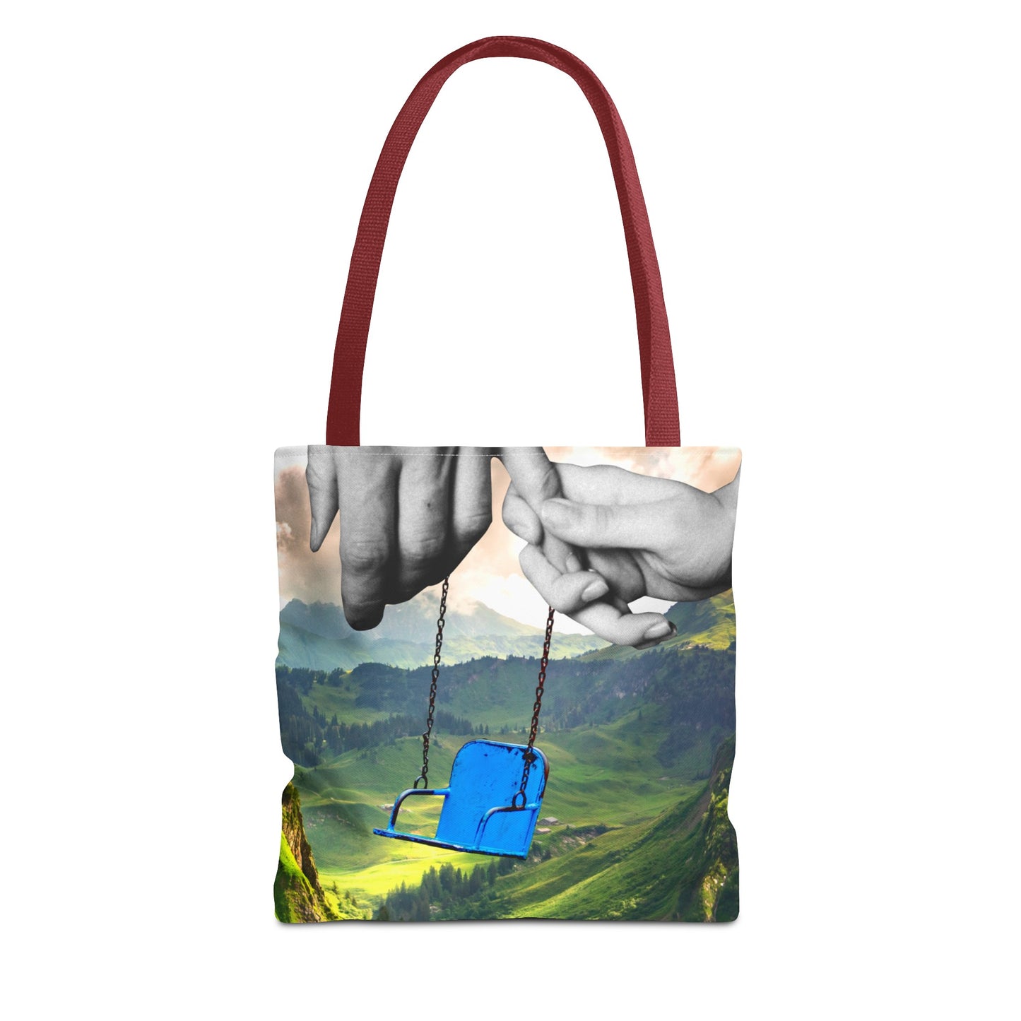 One-of-a-Kind Tote Bag with 'I've Got You' Art - Symbol of Parenthood and Love