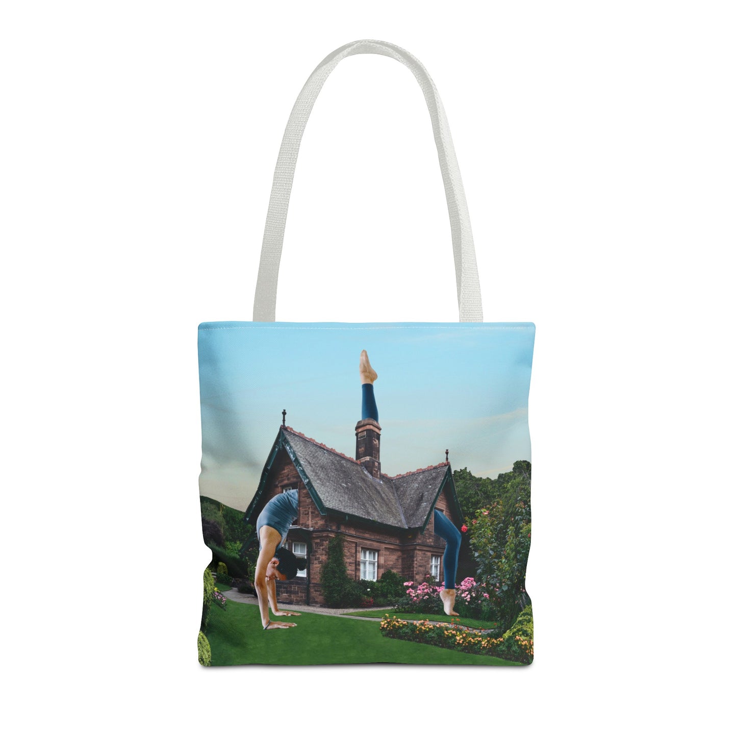 Namaste Home Tote Bag - Giantess Surreal Collage Art for Tranquility and Mindful Living