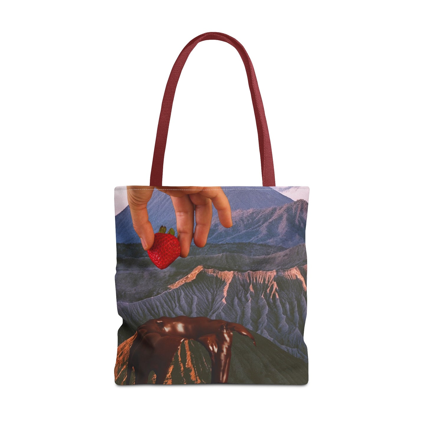 Forbidden Fondue Tote Bag - Volcano Hot Chocolate Collage Art