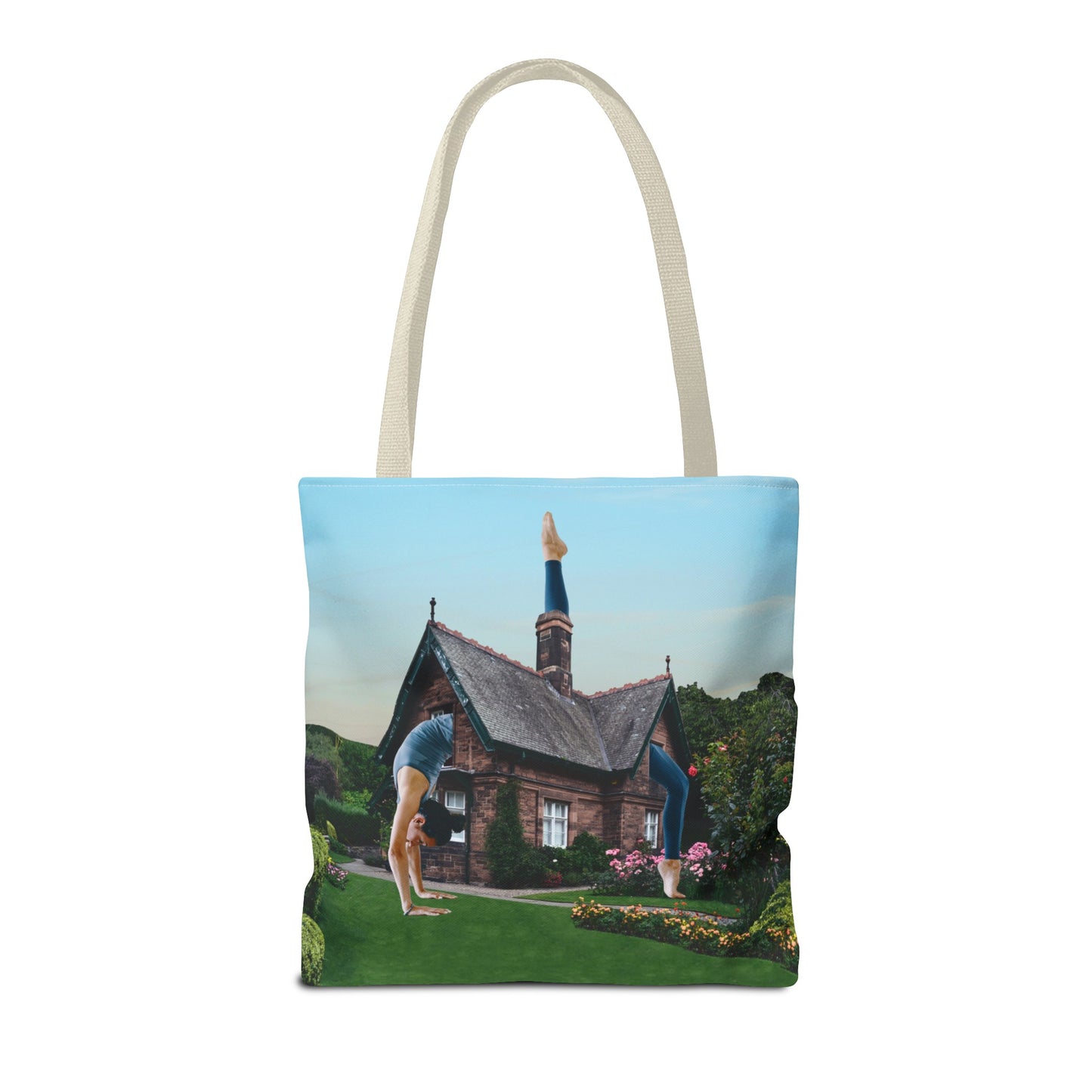 Namaste Home Tote Bag - Giantess Surreal Collage Art for Tranquility and Mindful Living