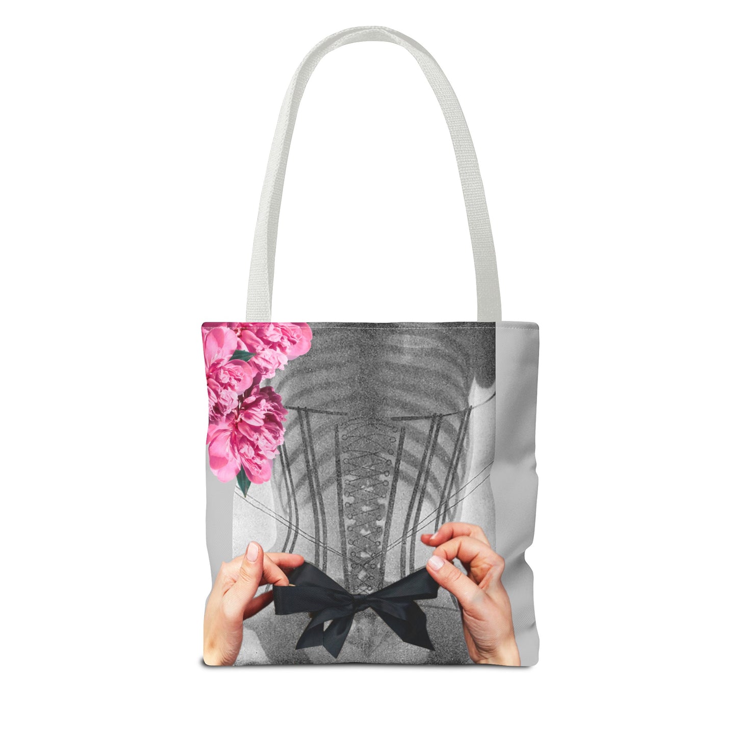 Feminist Statement Tote Bag - Inner Beauty X-ray Collage - Feminist Strength