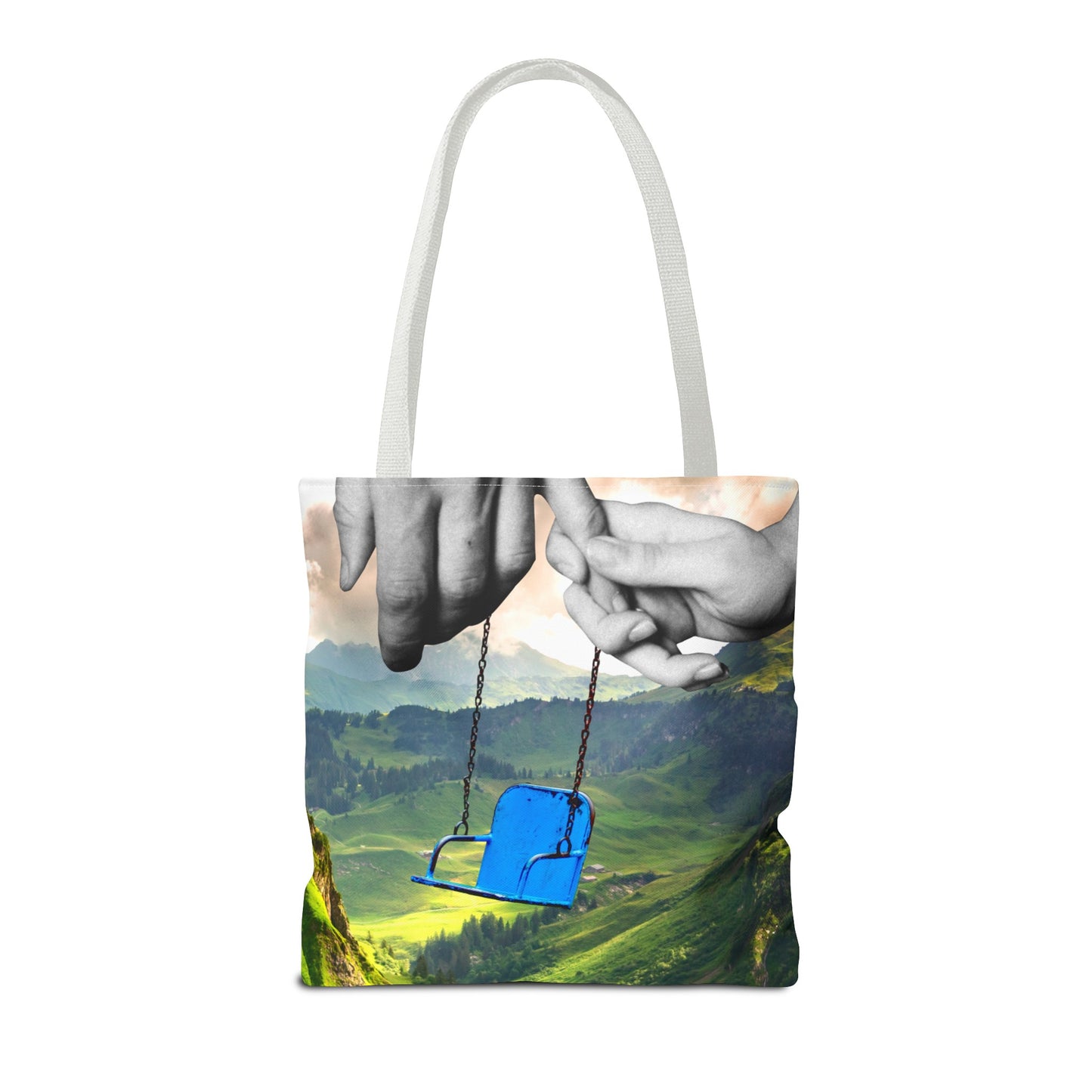 One-of-a-Kind Tote Bag with 'I've Got You' Art - Symbol of Parenthood and Love