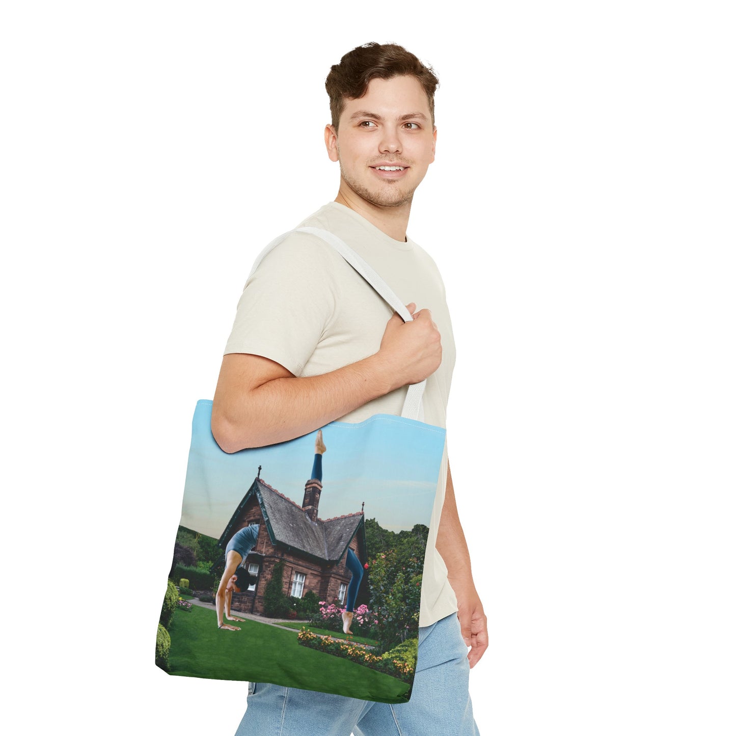 Namaste Home Tote Bag - Giantess Surreal Collage Art for Tranquility and Mindful Living