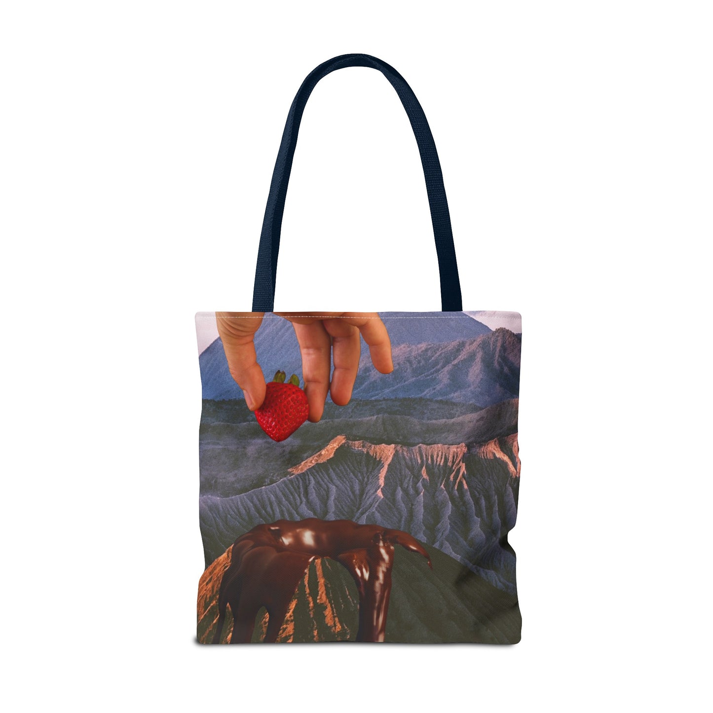 Forbidden Fondue Tote Bag - Volcano Hot Chocolate Collage Art