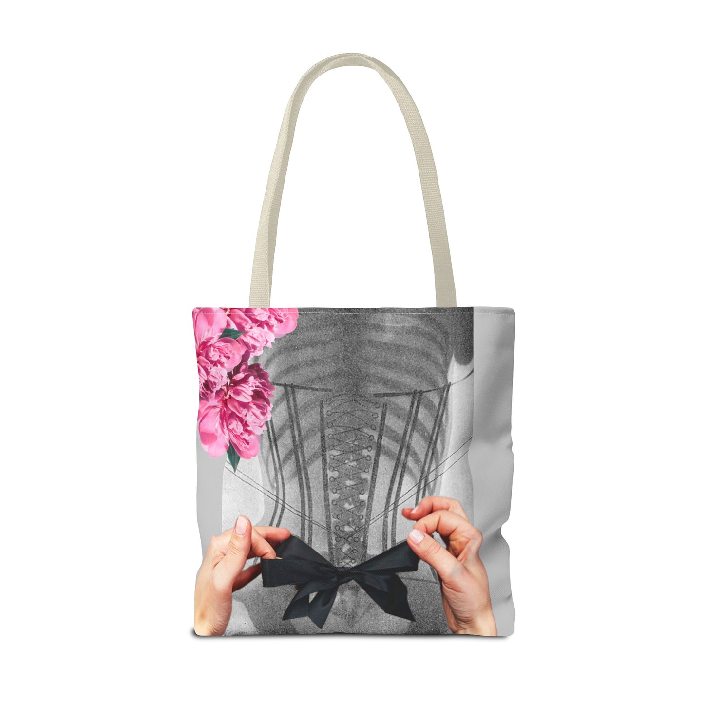 Feminist Statement Tote Bag - Inner Beauty X-ray Collage - Feminist Strength