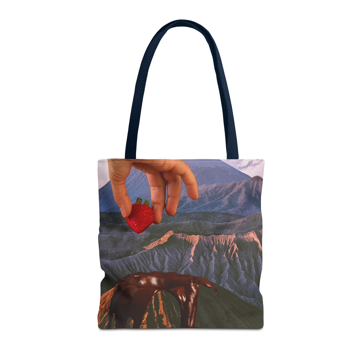 Forbidden Fondue Tote Bag - Volcano Hot Chocolate Collage Art
