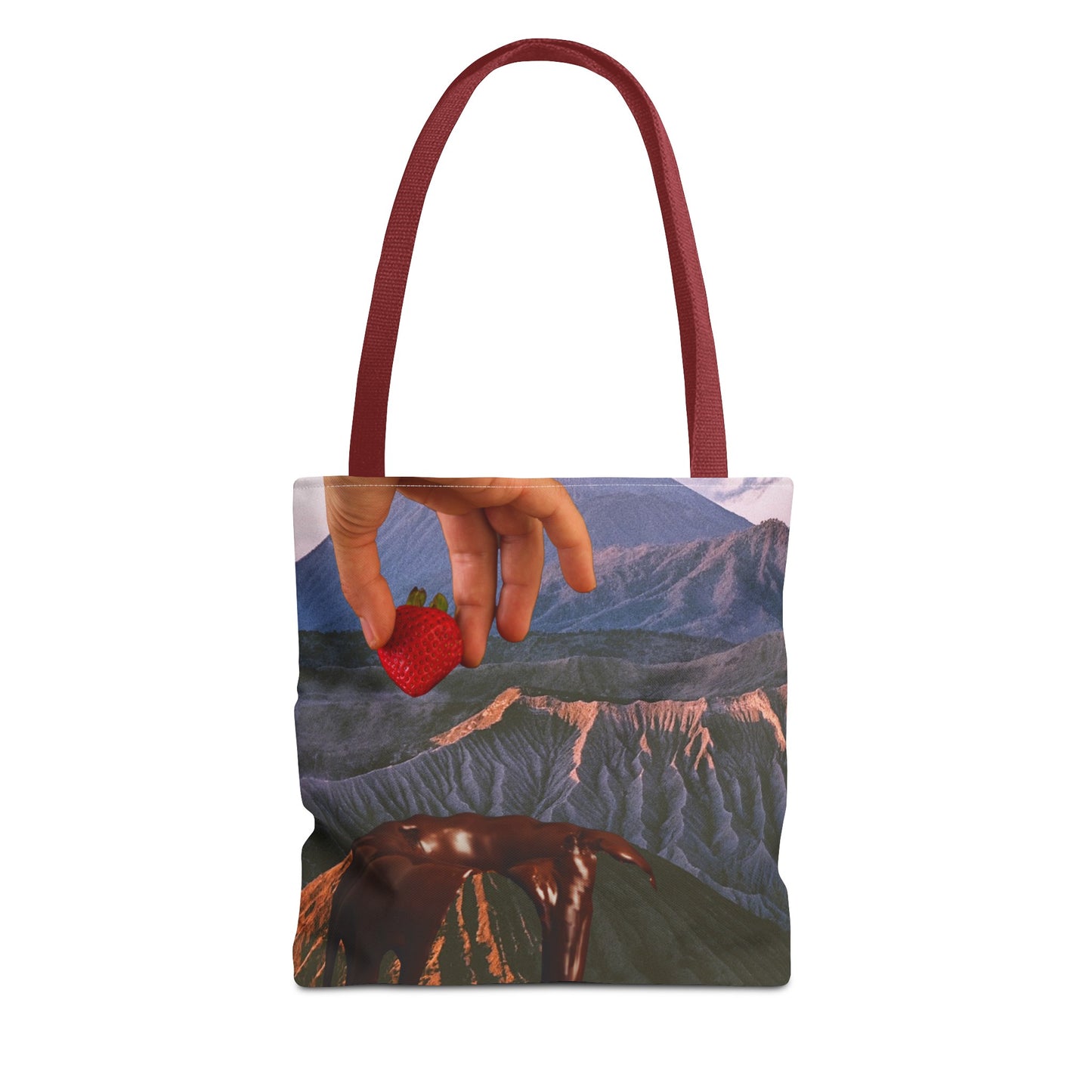 Forbidden Fondue Tote Bag - Volcano Hot Chocolate Collage Art
