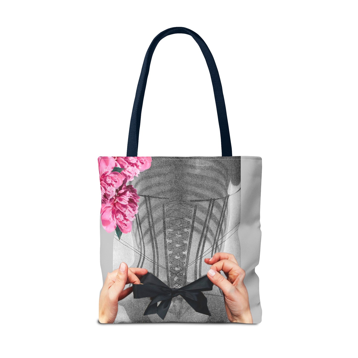 Feminist Statement Tote Bag - Inner Beauty X-ray Collage - Feminist Strength