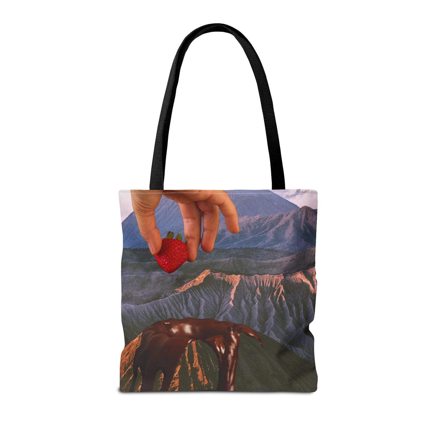Forbidden Fondue Tote Bag - Volcano Hot Chocolate Collage Art